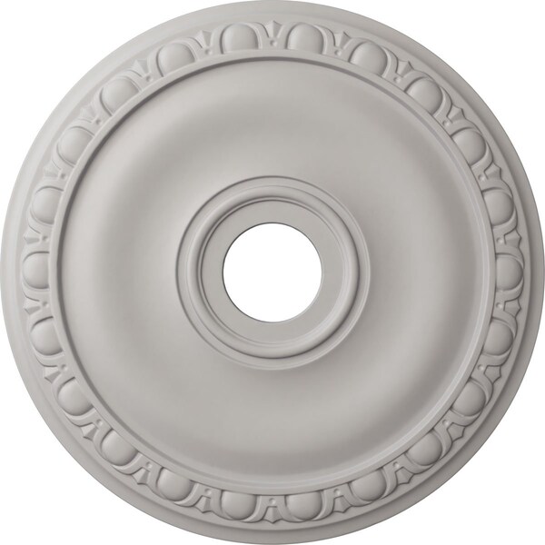 Ekena Millwork Jackson Ceiling Medallion (Fits Canopies up to 5 1/8"), 20"OD x 3 5/8"ID x 1"P, Ultra Pure White CM20JAUWF - main